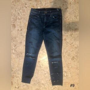 MOTHER Double Fray Charmer Crop